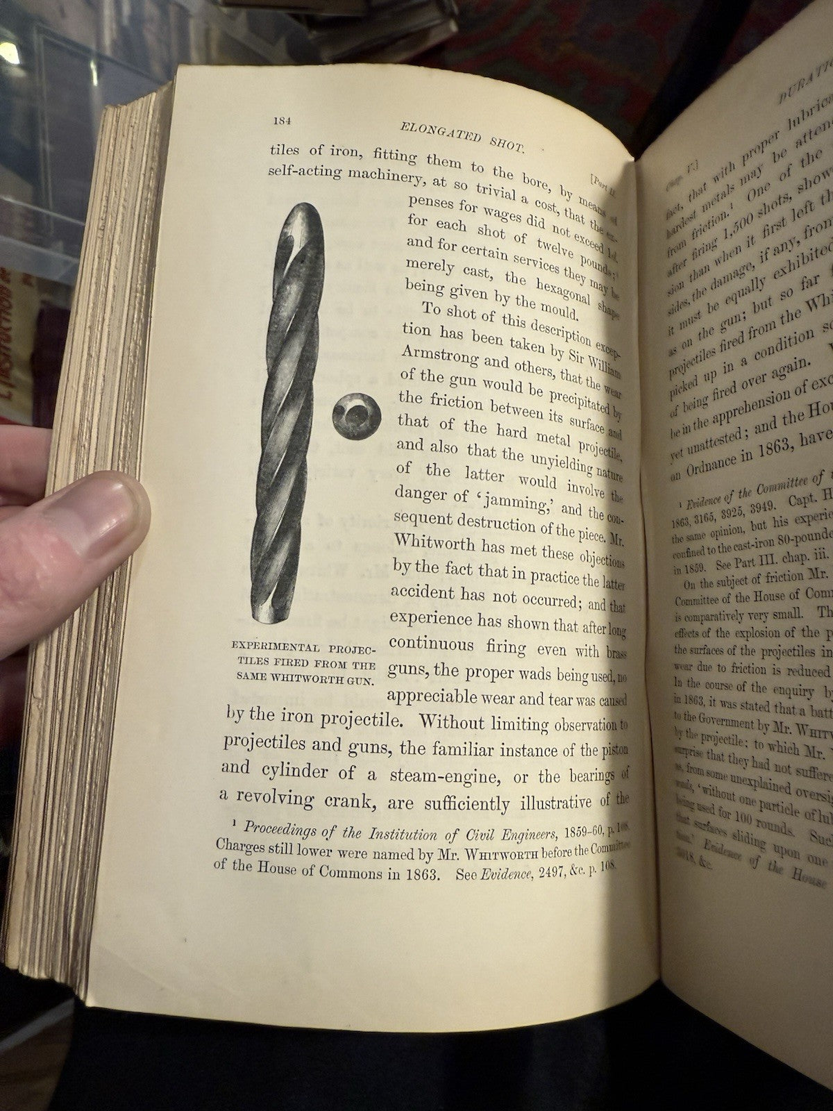 1864 The Story of Guns (SIGNED COPY) Sir J. Emerson Tennent : Whitworth Rifle