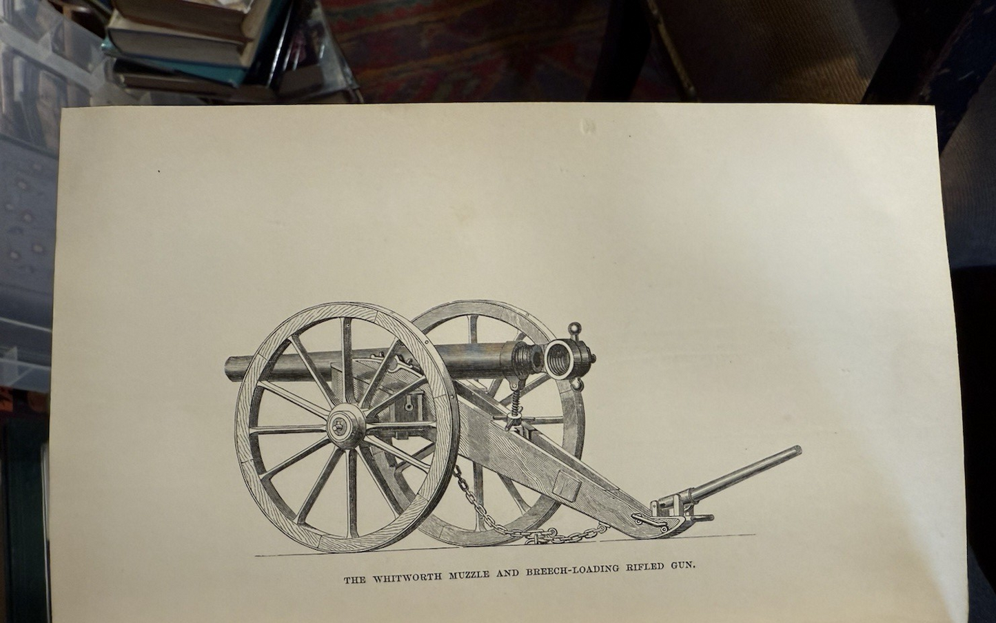 1864 The Story of Guns (SIGNED COPY) Sir J. Emerson Tennent : Whitworth Rifle