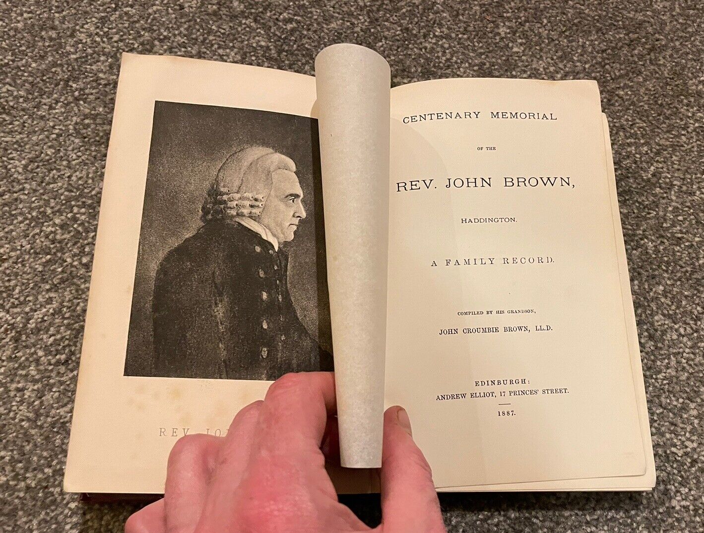 1887 Rev. John Brown, Haddington : A Family Record (Self-Interpretating Bible