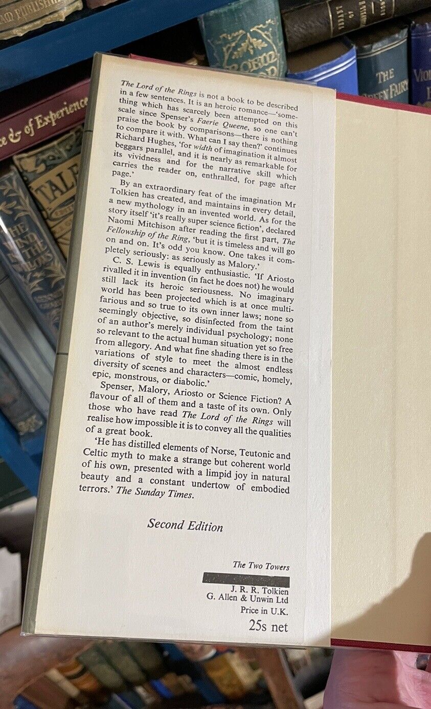 J R R Tolkien The Lord of The Rings 1966 (2nd Edition) 1st/1st/3rd (1966)