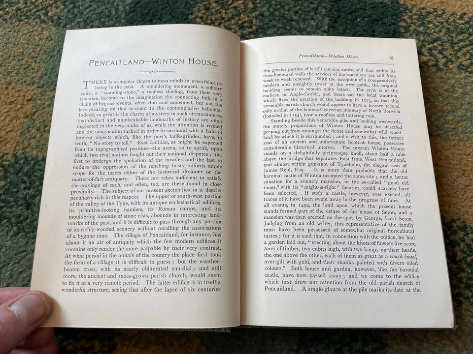 1904 Croal's Sketches of East Lothian : Pencaitland, Salton, Tyninghame