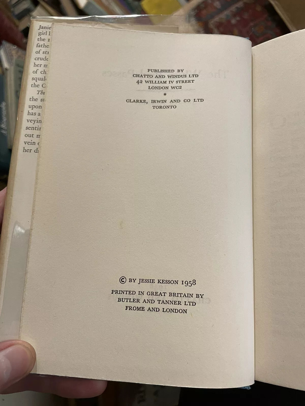 Jessie Kesson : The White Bird Passes : First Edition, First Print 1958 : VGC