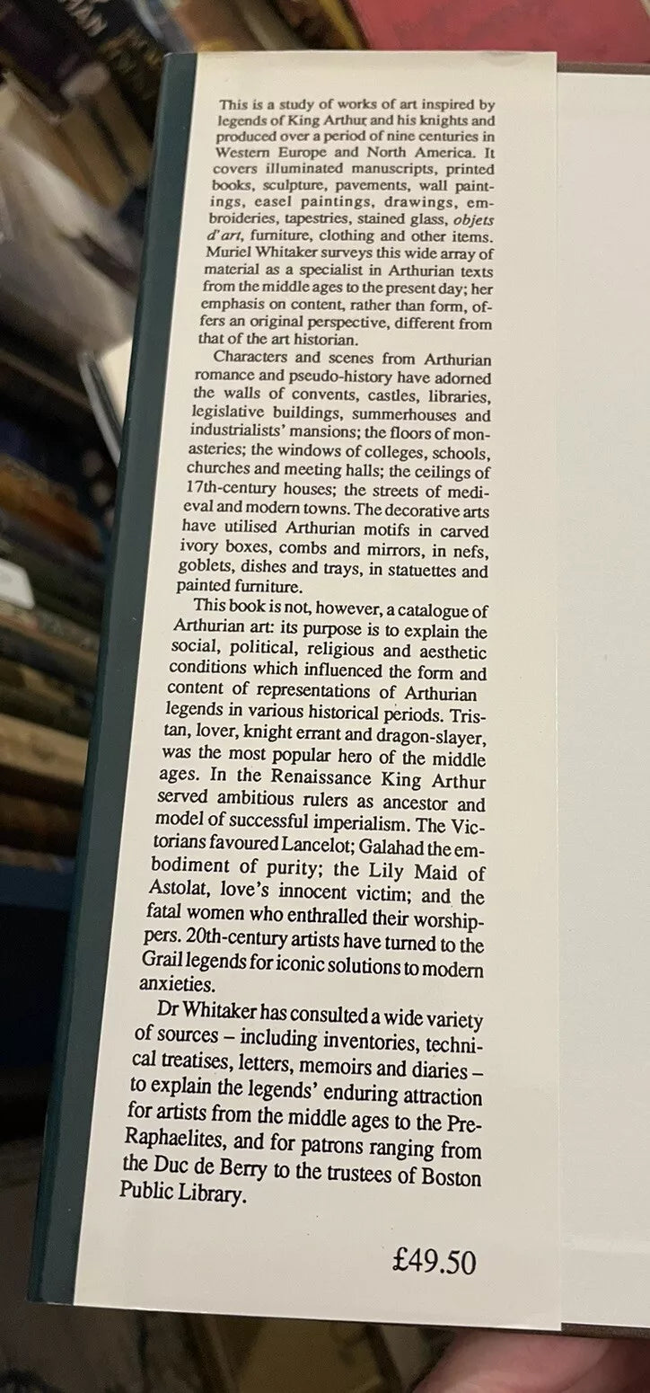 The Legends of King Arthur in Art : Muriel Whitaker : Cambridge Hardback 1990