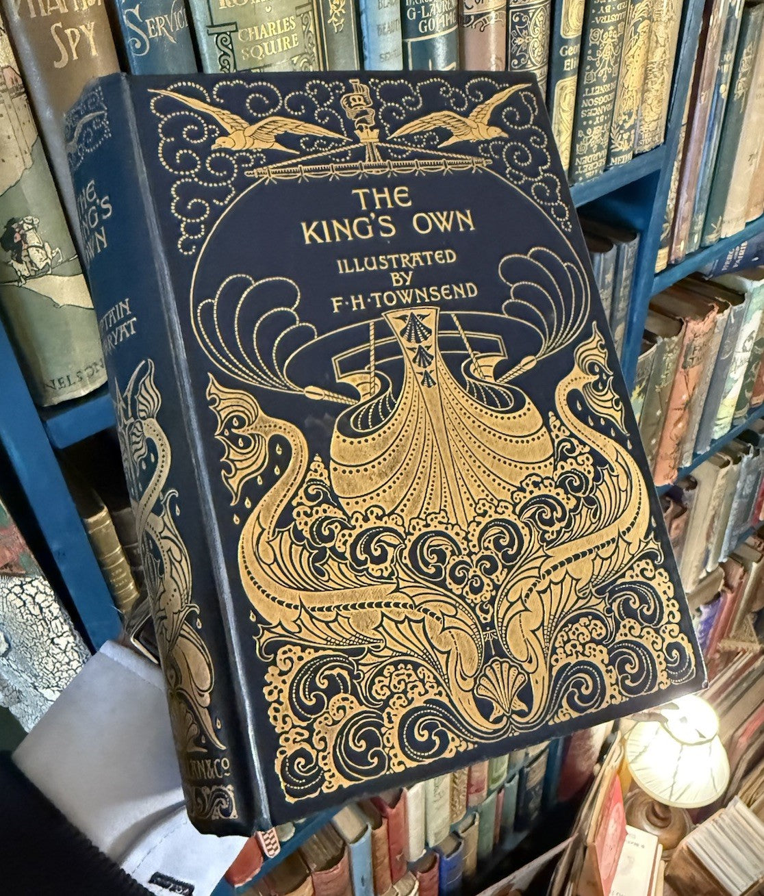 Captain Marryat : The King’s Own : Signed Binding A A Turbayne : Macmillan 1896