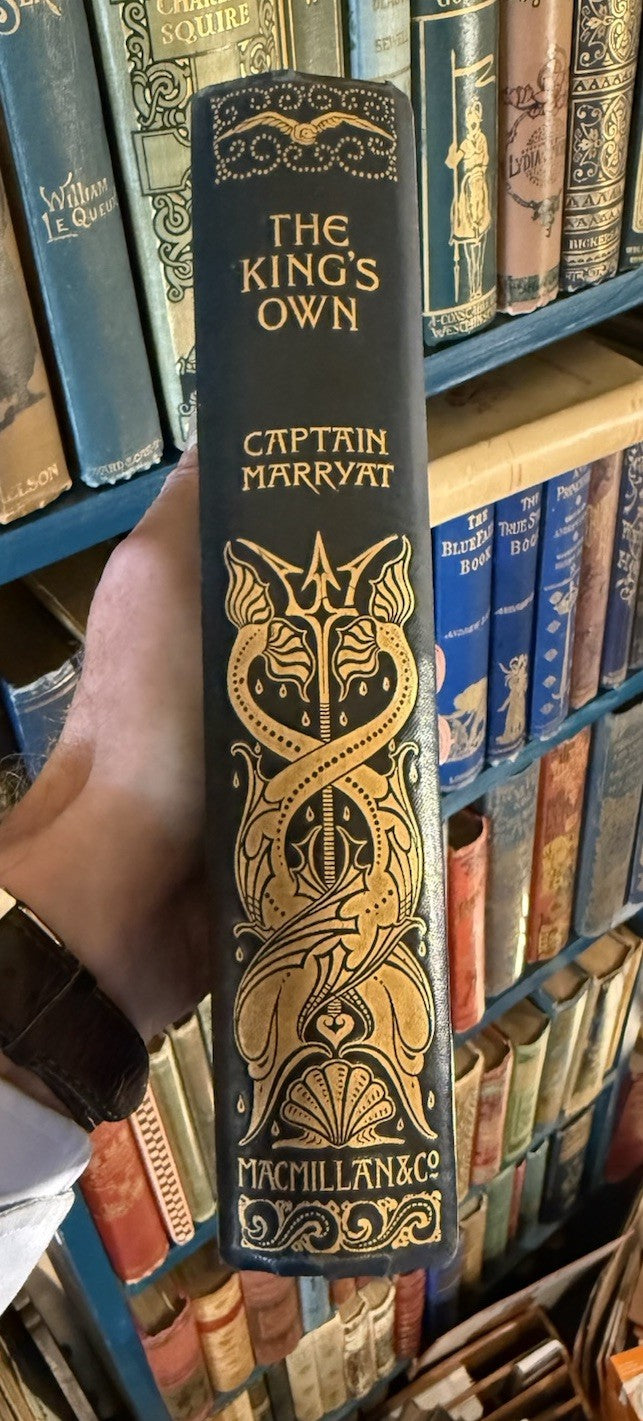 Captain Marryat : The King’s Own : Signed Binding A A Turbayne : Macmillan 1896