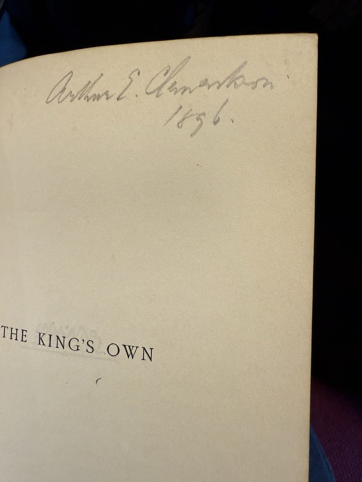 Captain Marryat : The King’s Own : Signed Binding A A Turbayne : Macmillan 1896
