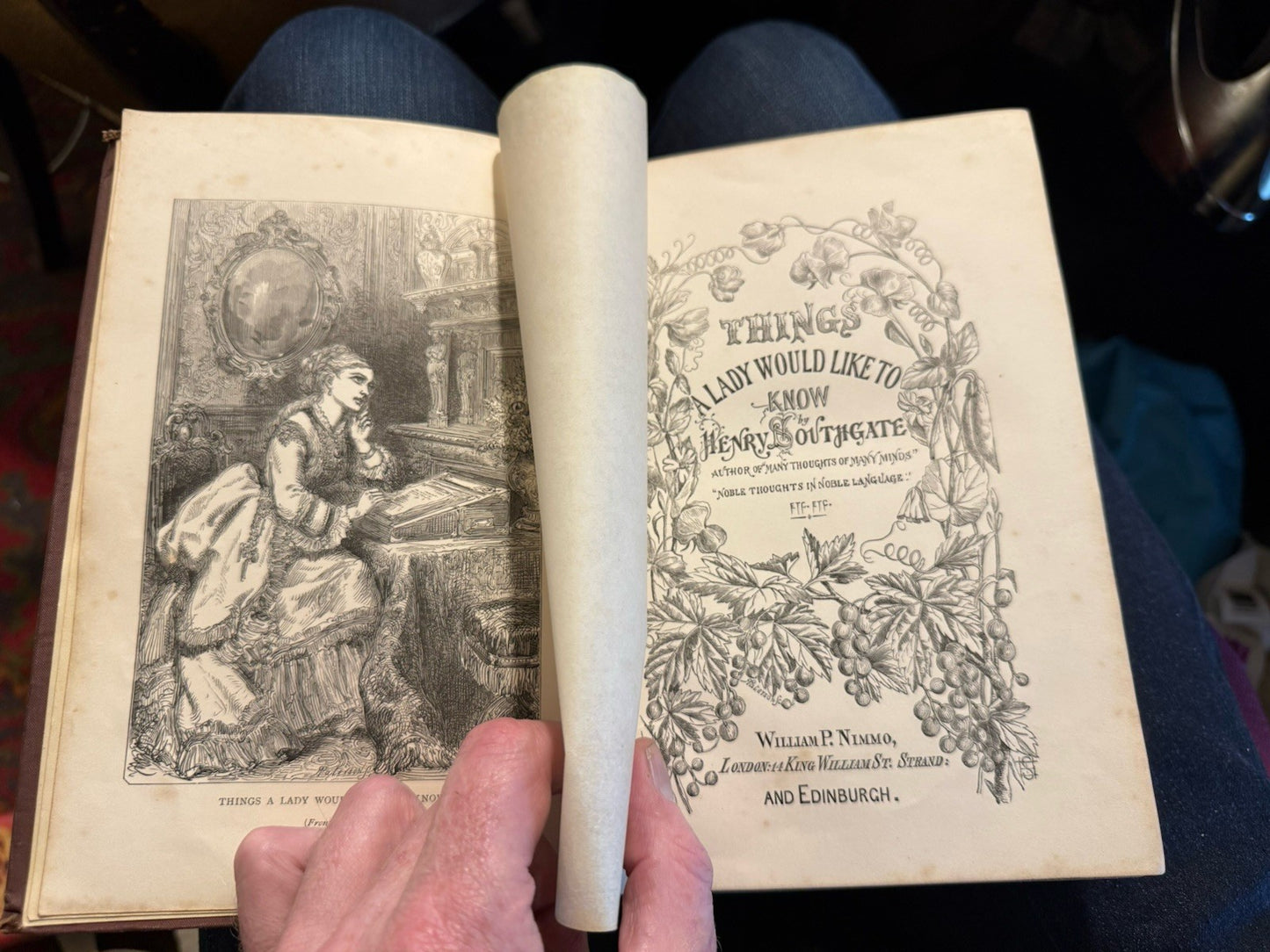 Things a Lady Would Like to Know : Victorian Women's Book / Recipes c1875