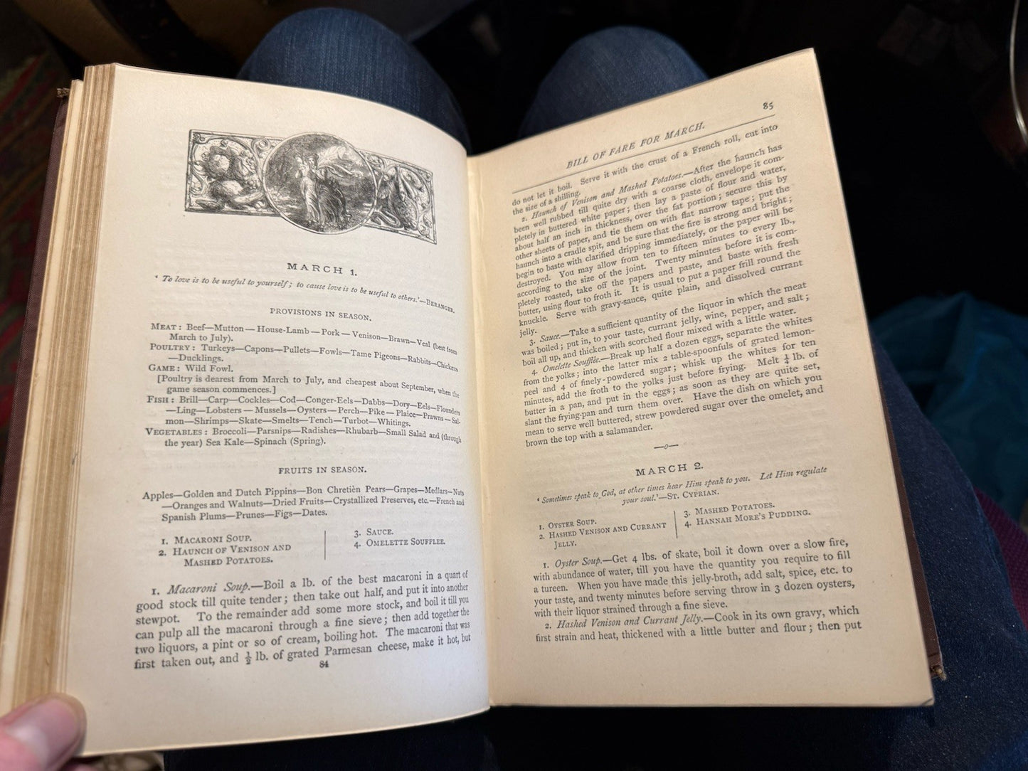 Things a Lady Would Like to Know : Victorian Women's Book / Recipes c1875