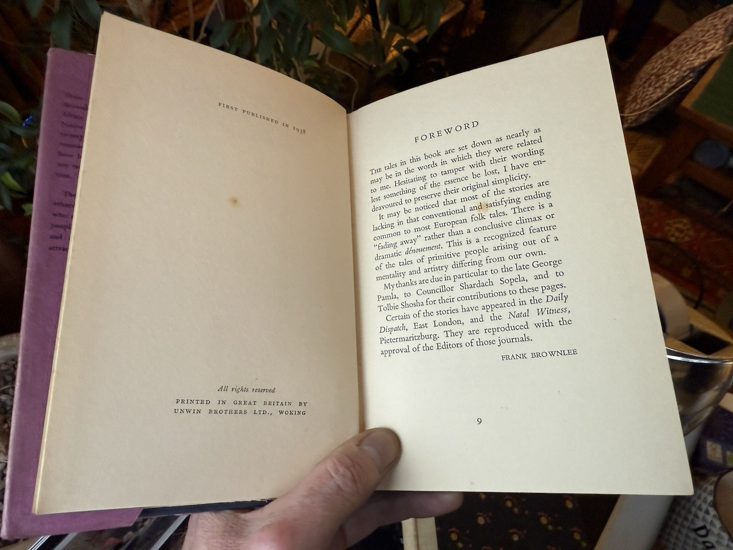 Lion and Jackal : Native Folk Tales from South Africa : Frank Brownlee 1938