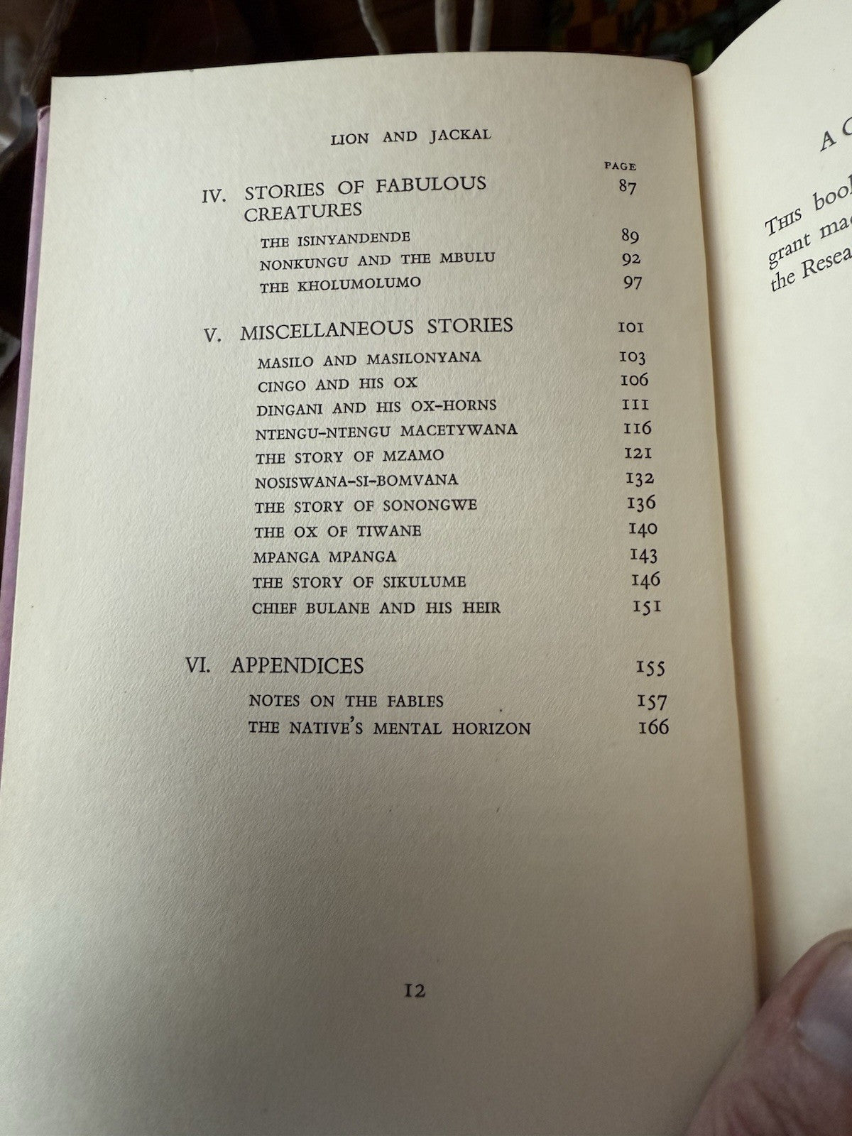 Lion and Jackal : Native Folk Tales from South Africa : Frank Brownlee 1938