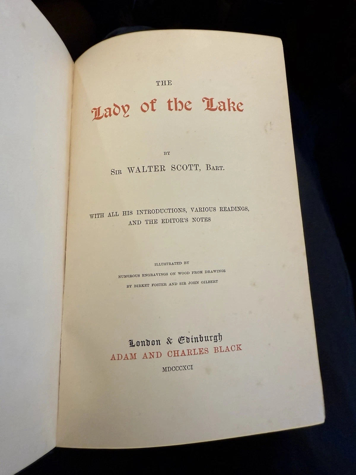 Sir Walter Scott : The Lady of the Lake : Stunning Turbayne Binding 1891