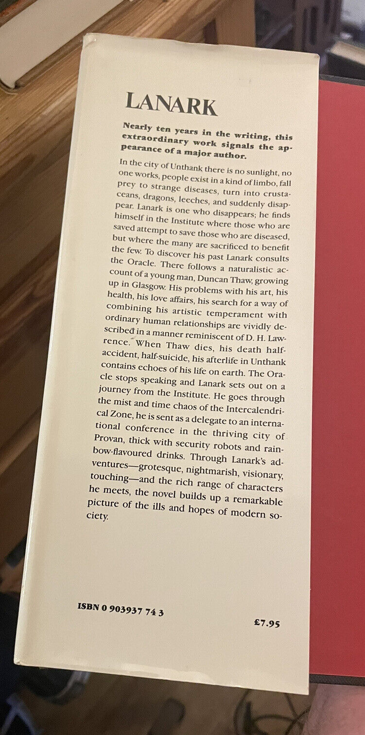 Alasdair Gray : Lanark : A Life in Four Books : 1st/1st UK Edition 1981