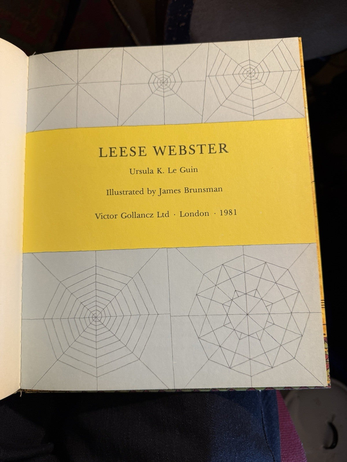 Ursula K. Le Guin : Leese Webster : James Brunsman : Hardback, Gollancz 1981