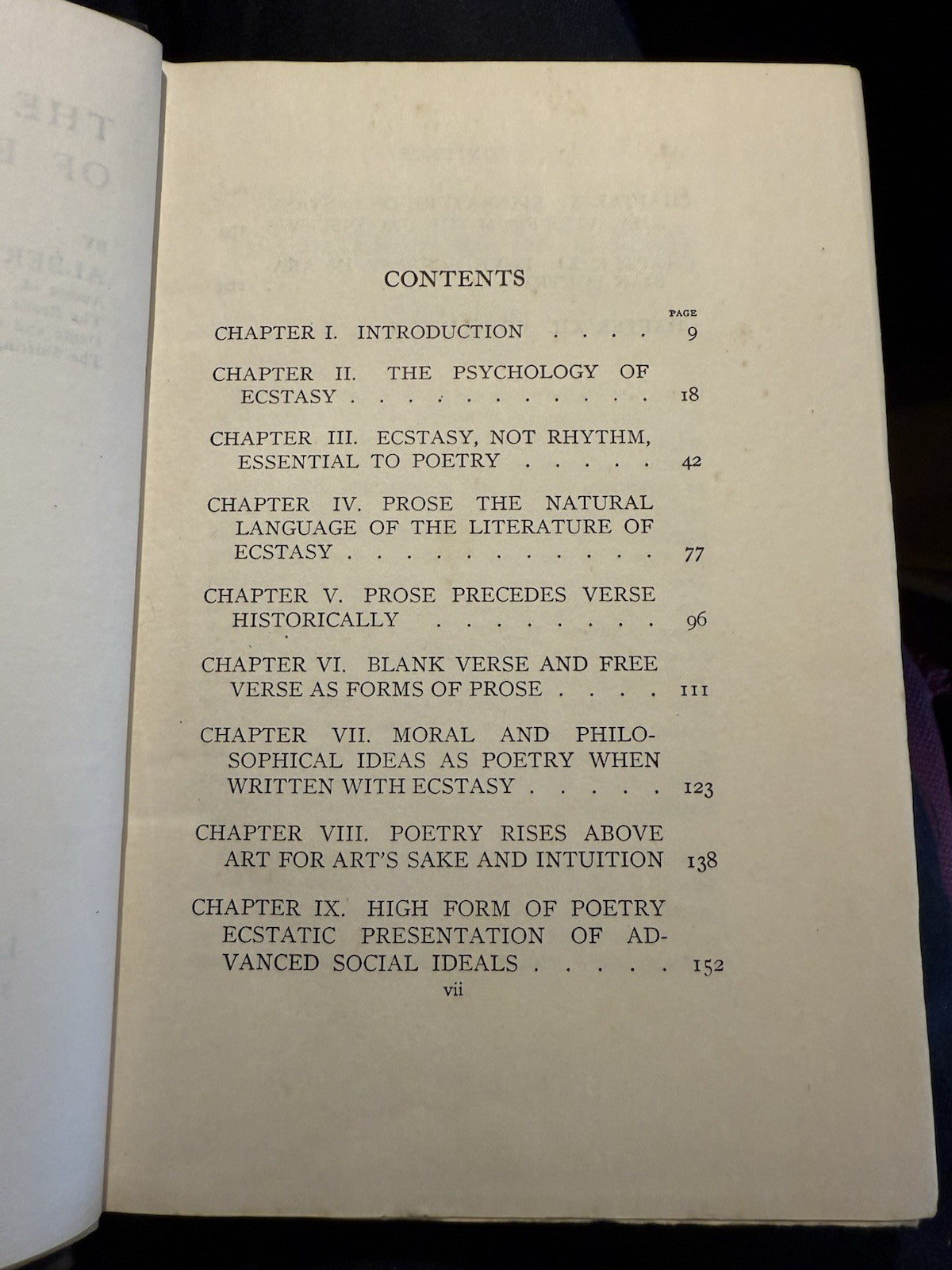 The Literature of Ecstasy : Albert Mordell : Psychology of Ecstasy etc 1921