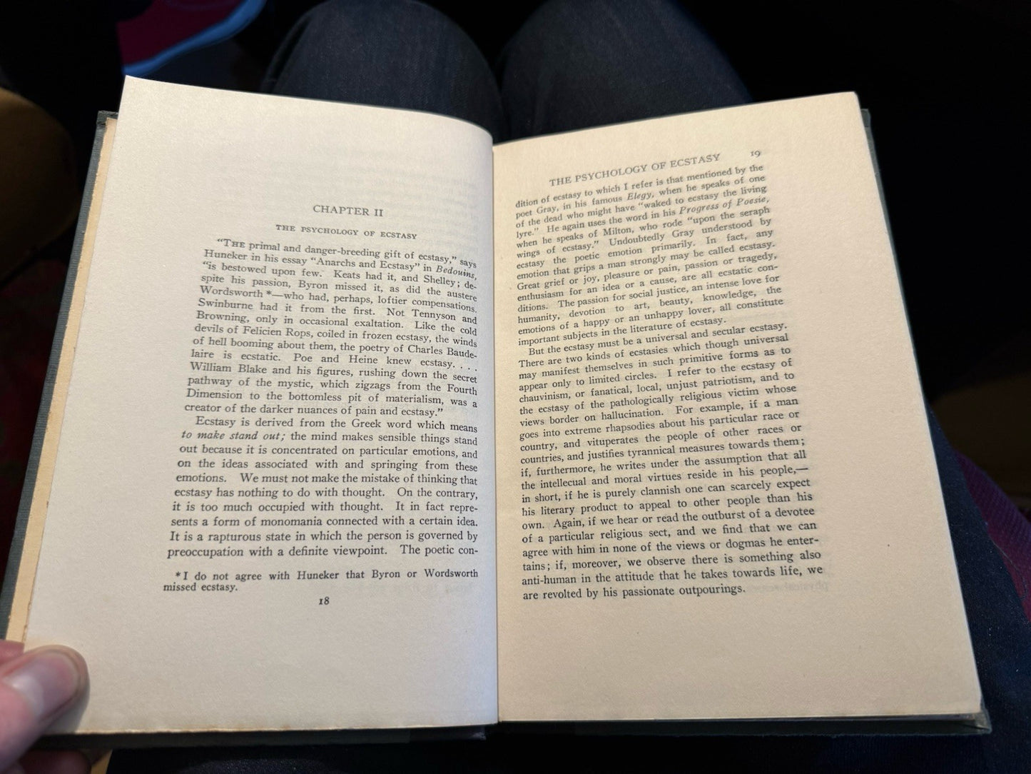 The Literature of Ecstasy : Albert Mordell : Psychology of Ecstasy etc 1921