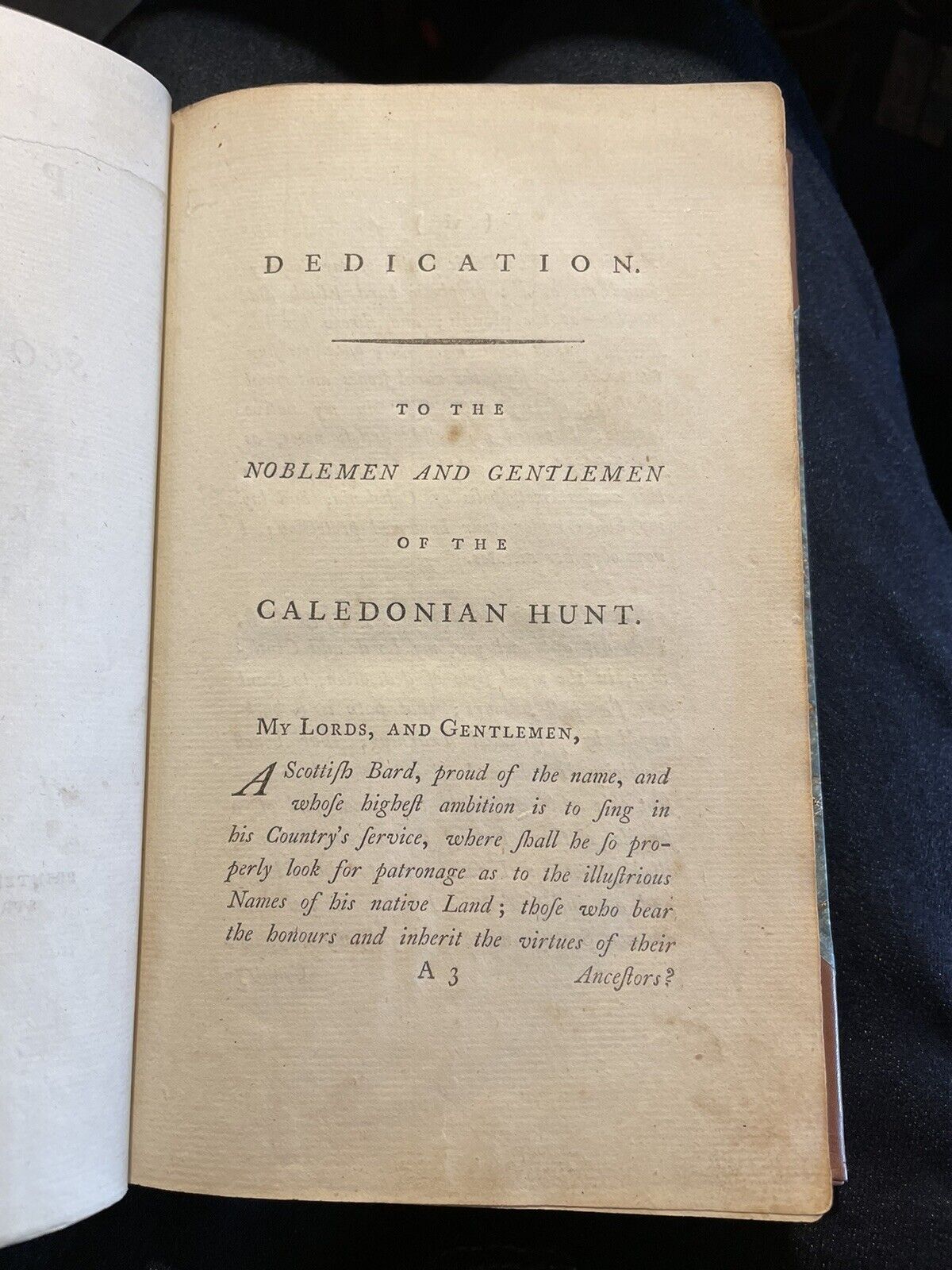 1787 Robert Burns : Poems Chiefly in the Scottish Dialect : First London Edition