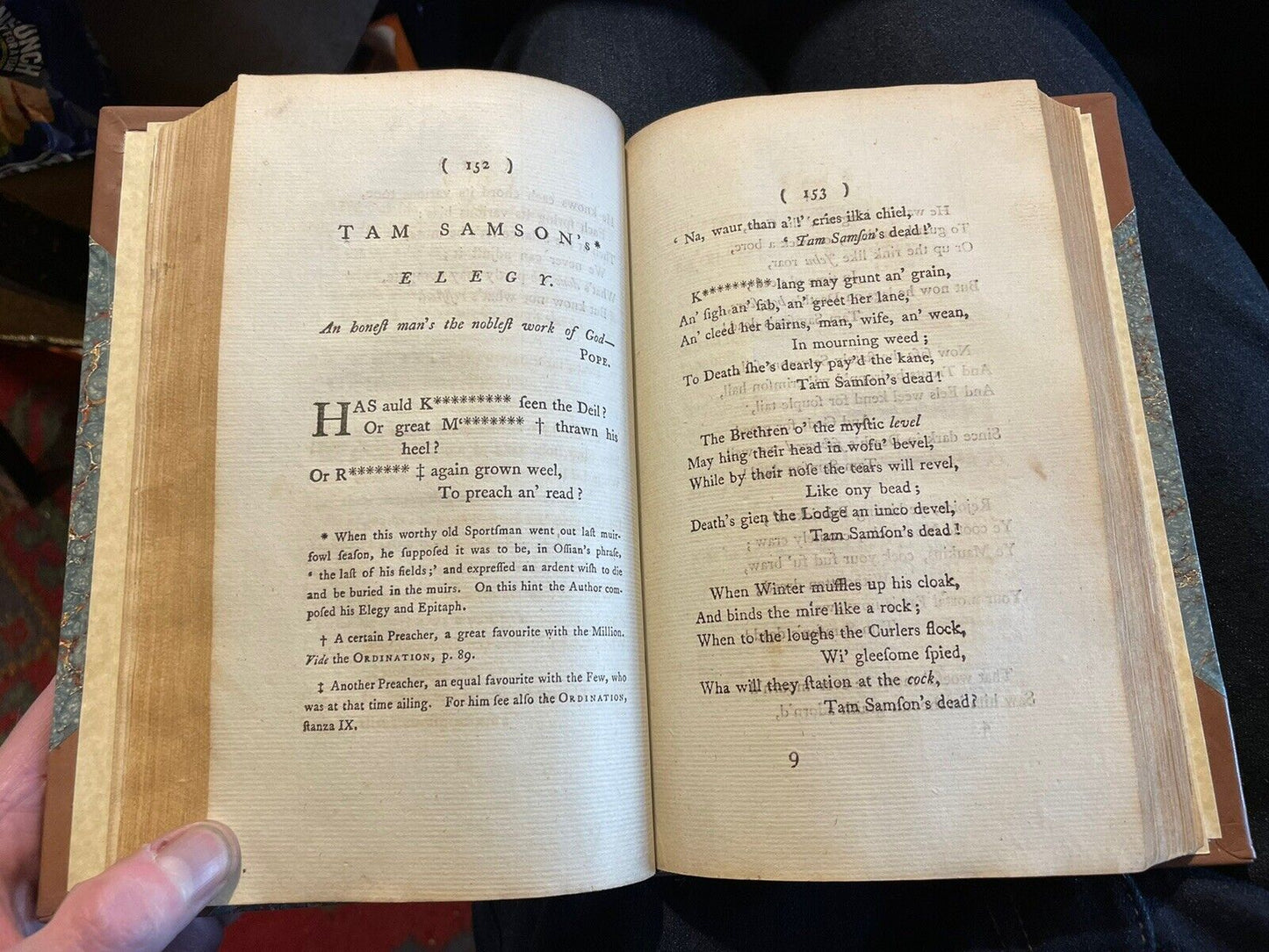 1787 Robert Burns : Poems Chiefly in the Scottish Dialect : First London Edition