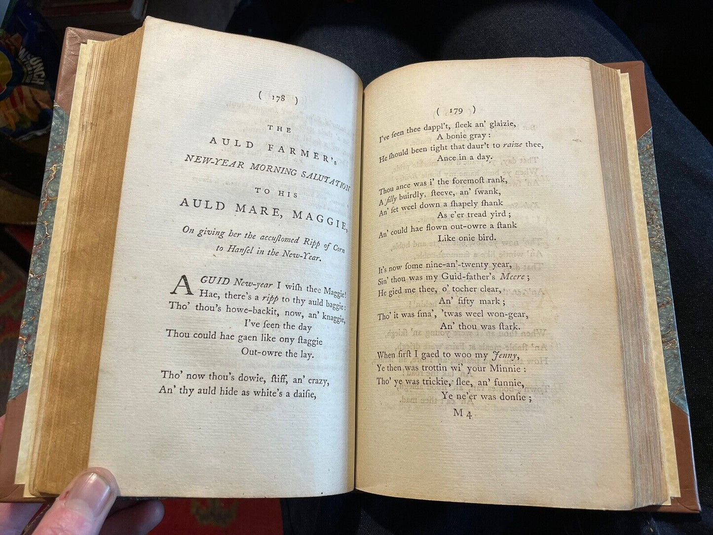 1787 Robert Burns : Poems Chiefly in the Scottish Dialect : First London Edition
