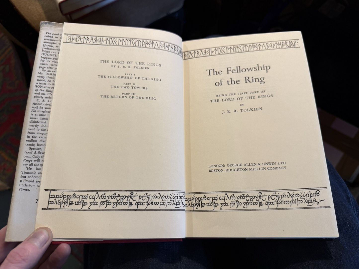 JRR Tolkien : Lord Rings of the Rings : 1st Ed 12/10/10 : In Slipcase 1962-63