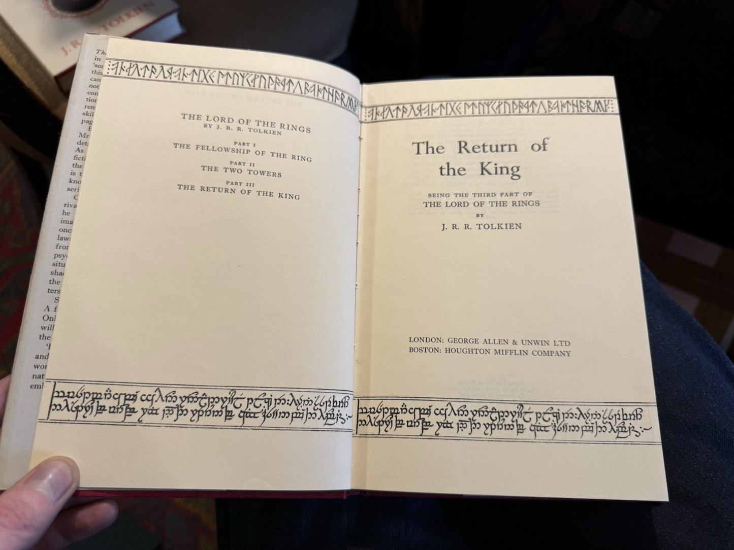 JRR Tolkien : Lord Rings of the Rings : 1st Ed 12/10/10 : In Slipcase 1962-63