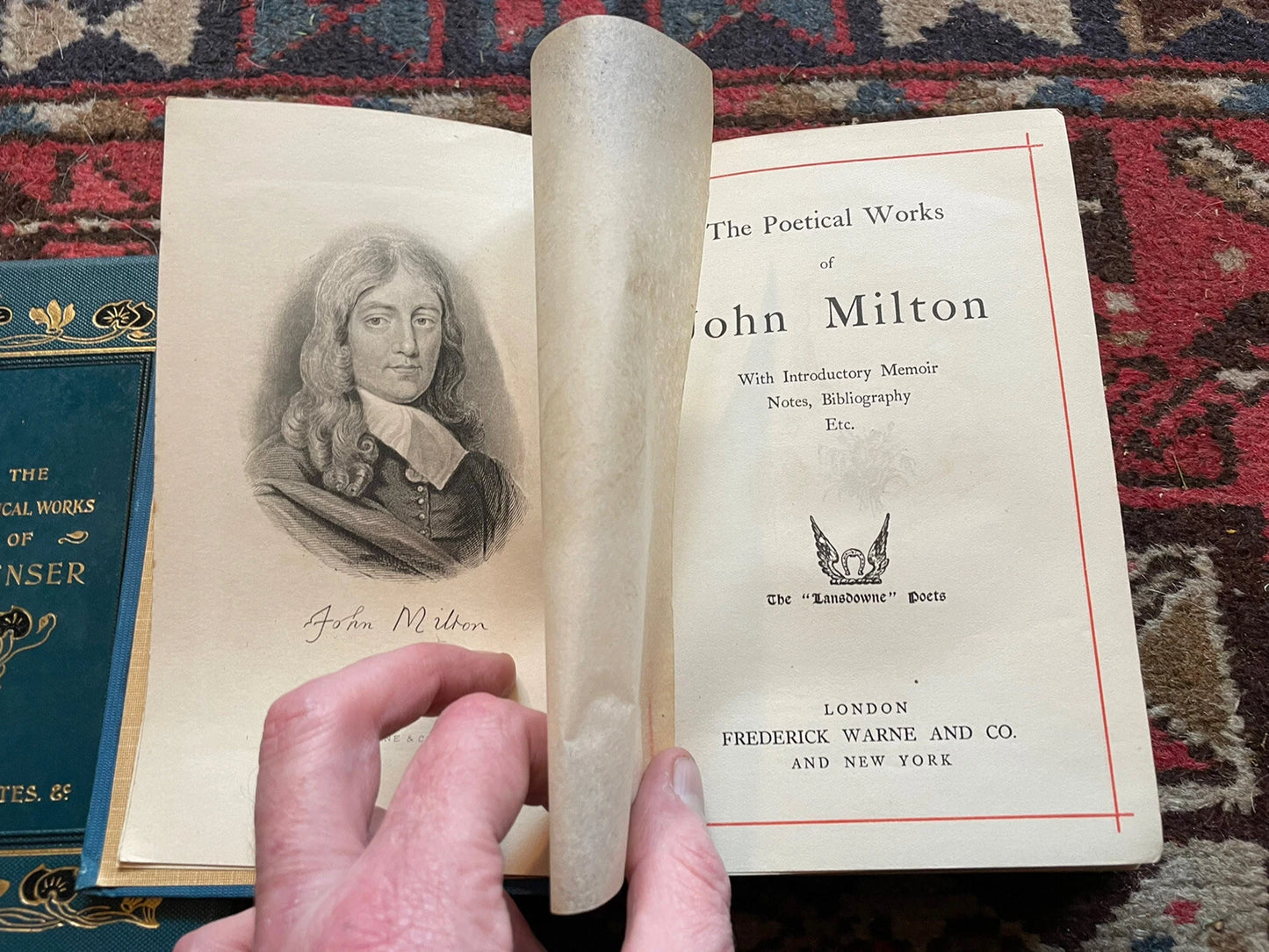 The Poetical Works of Milton & Spenser (2 Vols) Decorative Uniform Cloth Binding