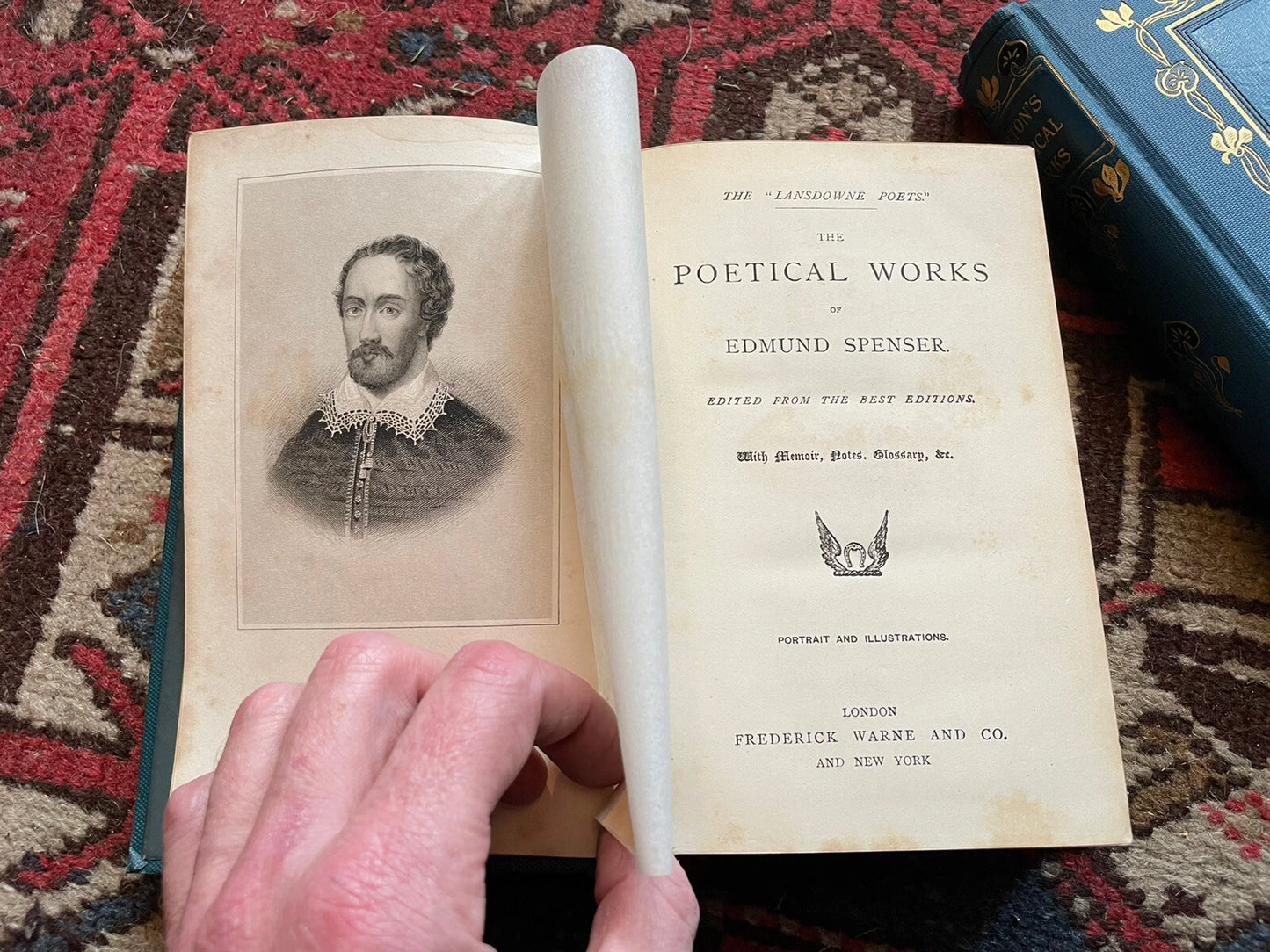 The Poetical Works of Milton & Spenser (2 Vols) Decorative Uniform Cloth Binding