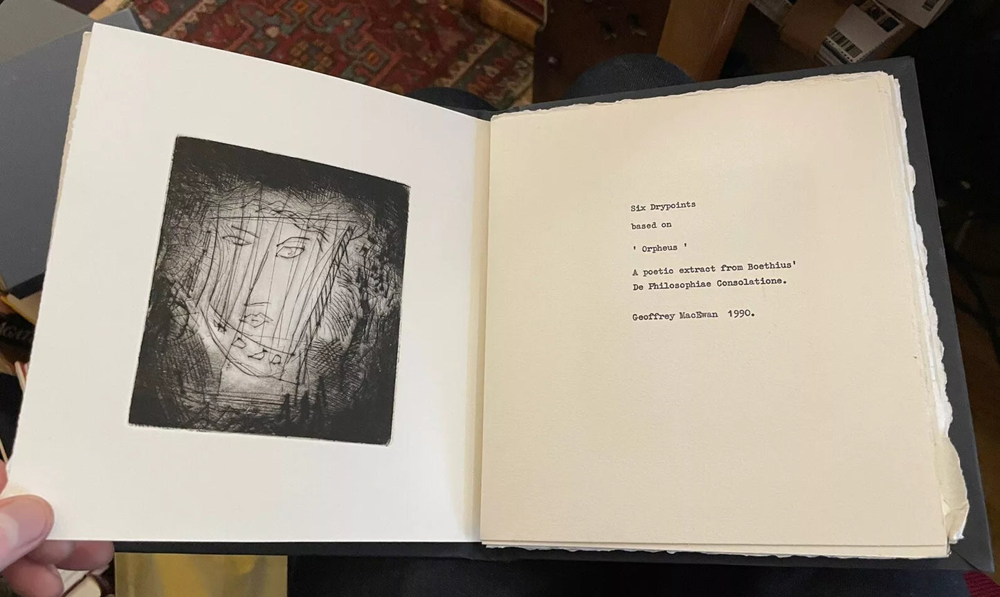 Geoffrey MacEwan (Signed) Artist Proofs : 6 Drypoint based on Orpheus