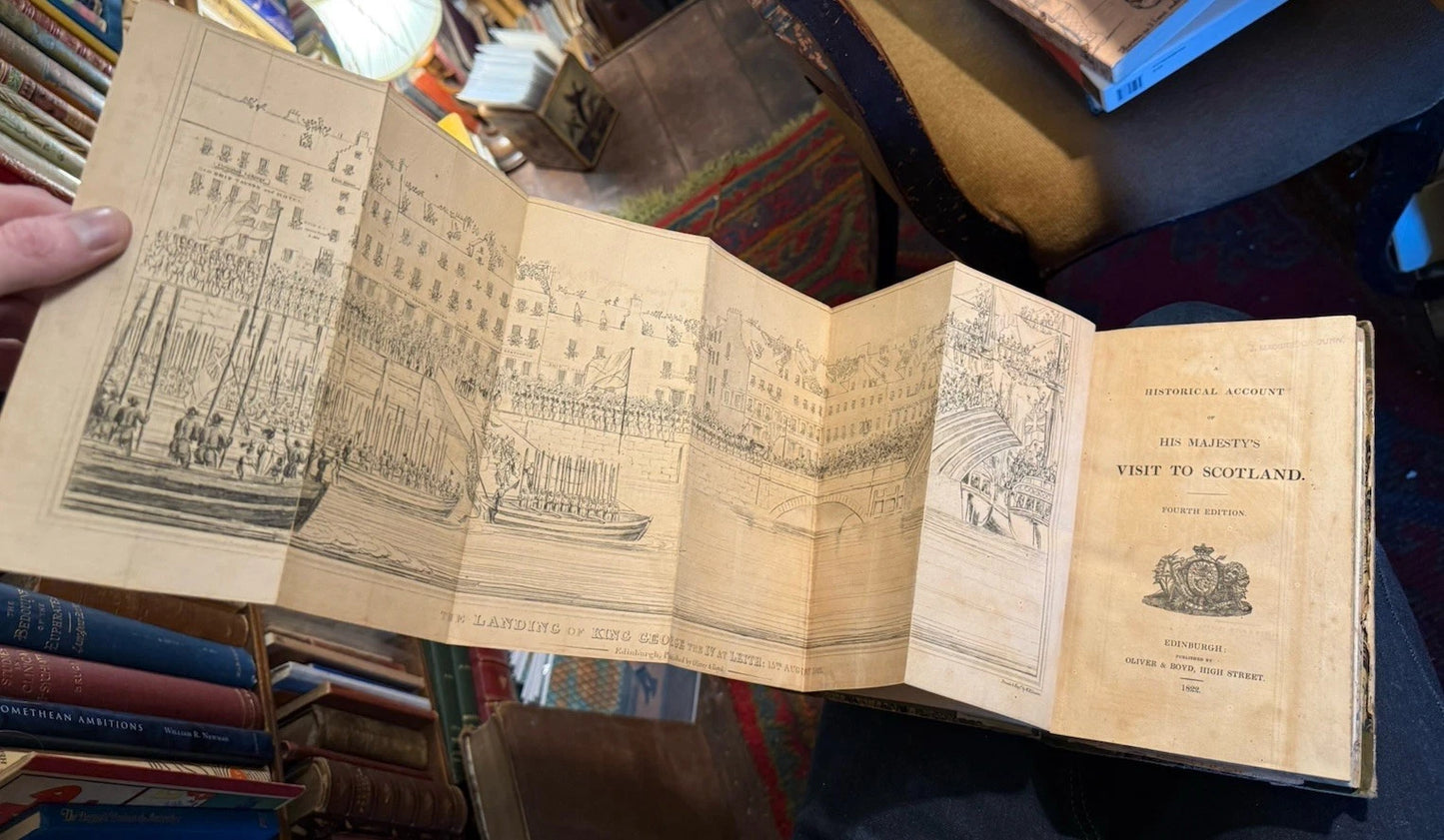 1822 A Historical Account of His Majesty's Visit to Scotland : Fold-out Plates