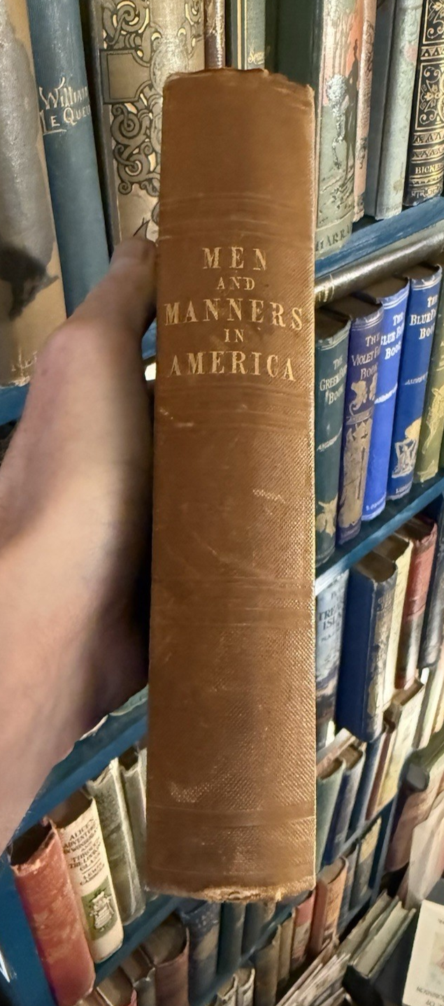 1843 Men and Manners in America : Thomas Hamilton : Travels in the US