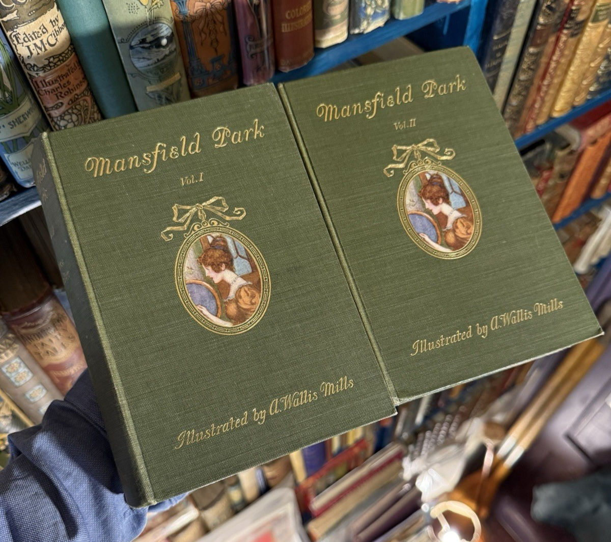 Jane Austen : Mansfield Park (2 Volumes) Illustrations in Colour 1908