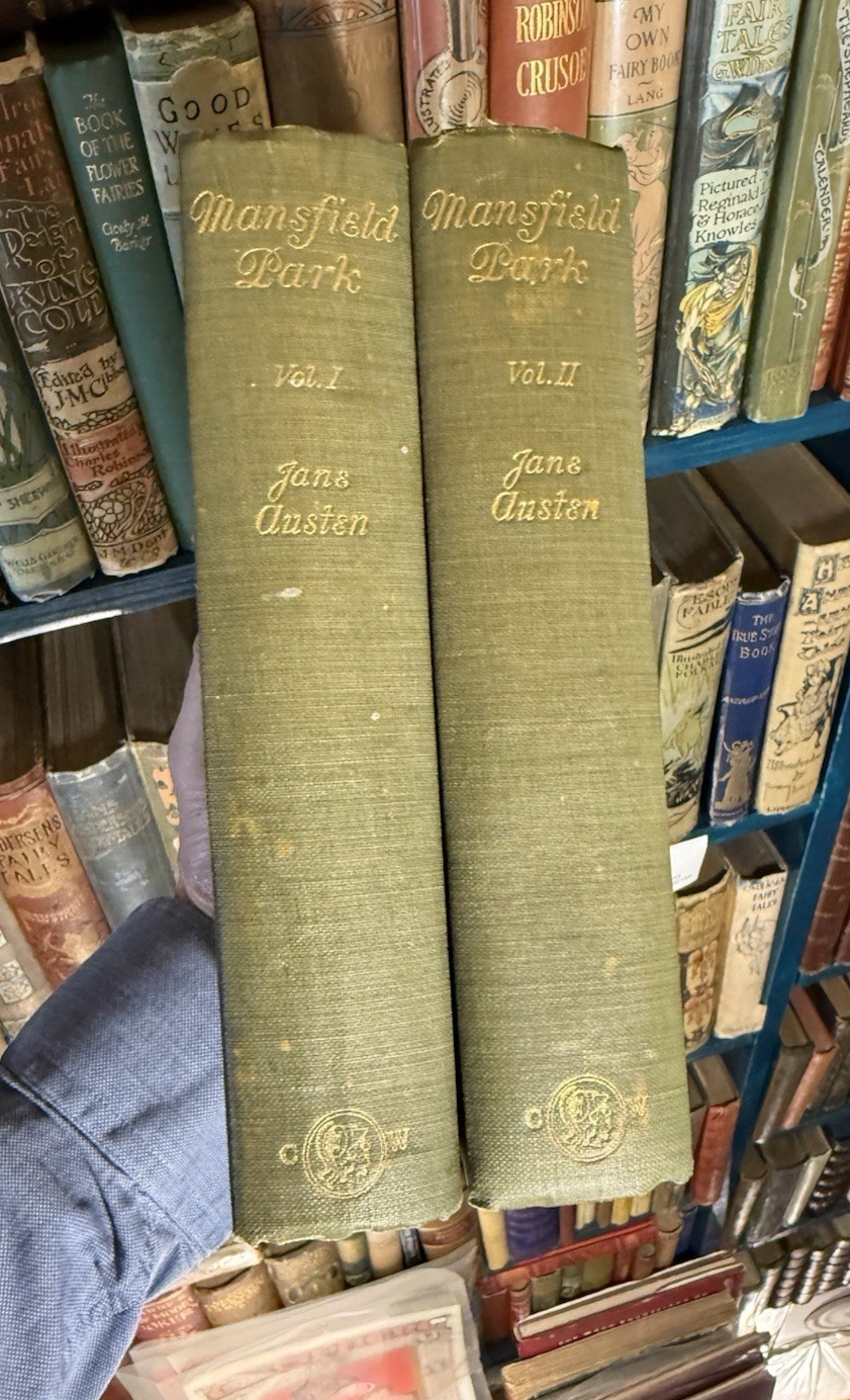 Jane Austen : Mansfield Park (2 Volumes) Illustrations in Colour 1908