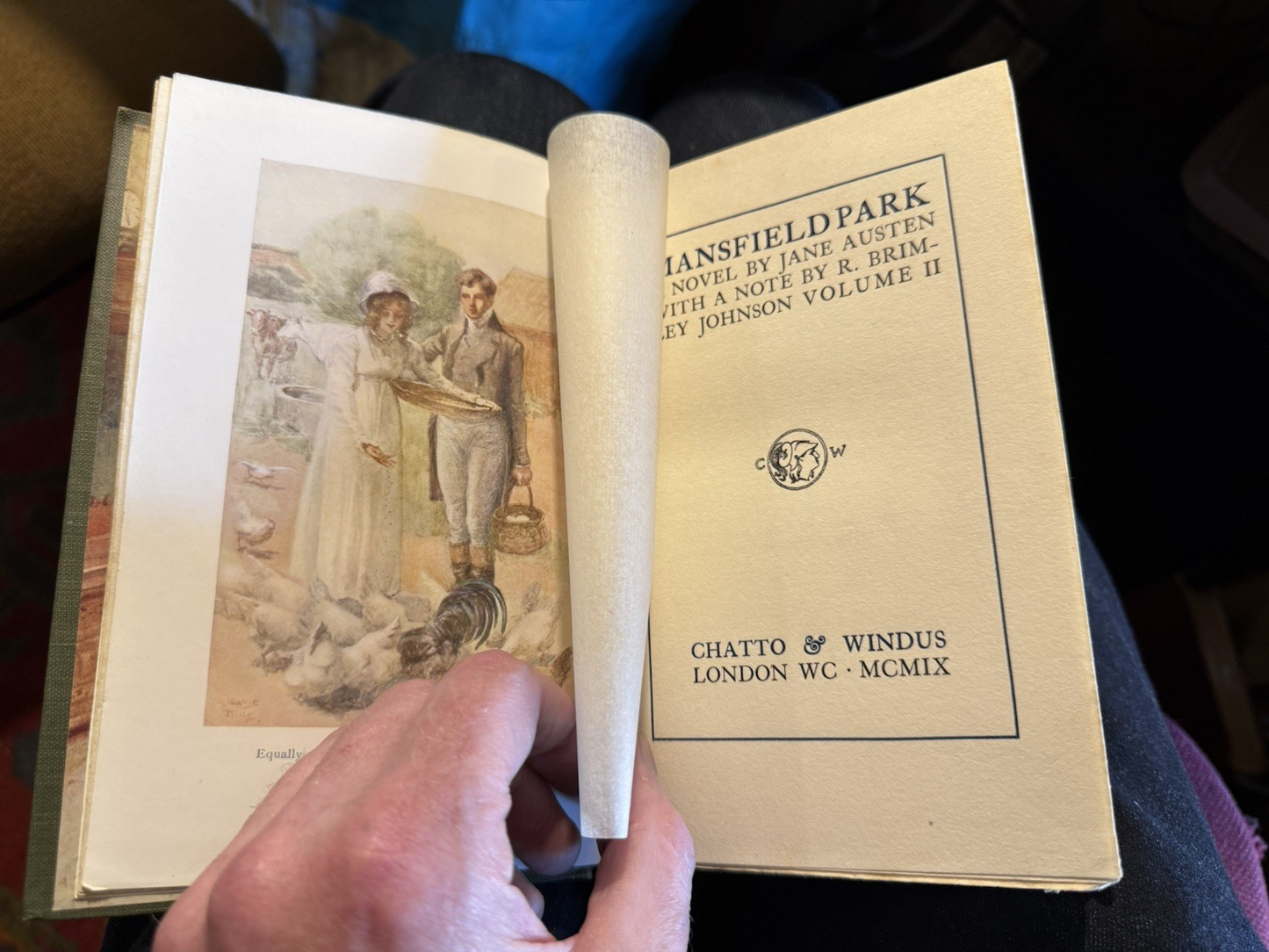 Jane Austen : Mansfield Park (2 Volumes) Illustrations in Colour 1908