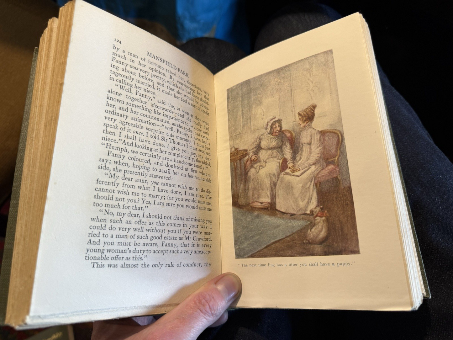 Jane Austen : Mansfield Park (2 Volumes) Illustrations in Colour 1908