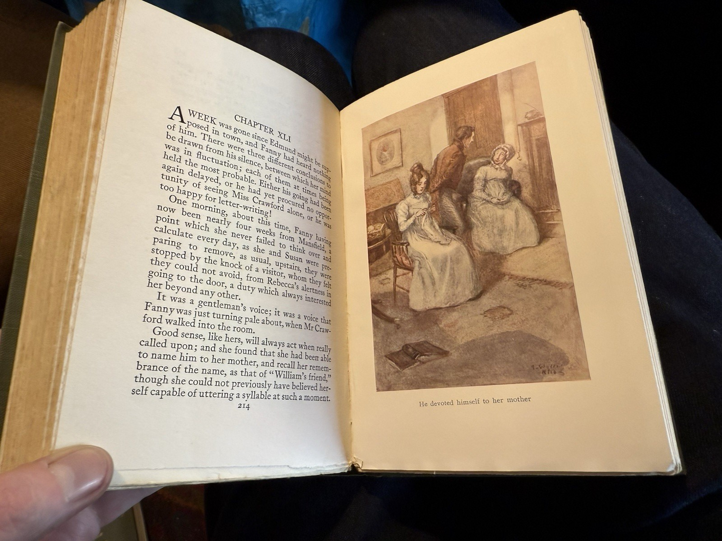 Jane Austen : Mansfield Park (2 Volumes) Illustrations in Colour 1908