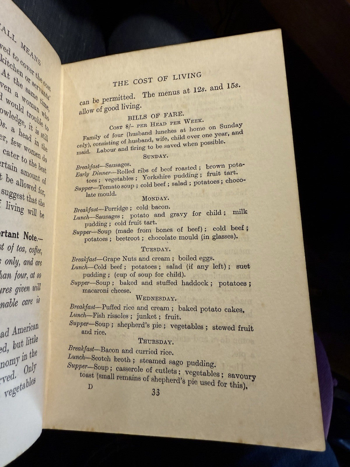 1914 Marriage on Small Means : Mrs C S Peel : WWI : Fianancial Advice / Costs