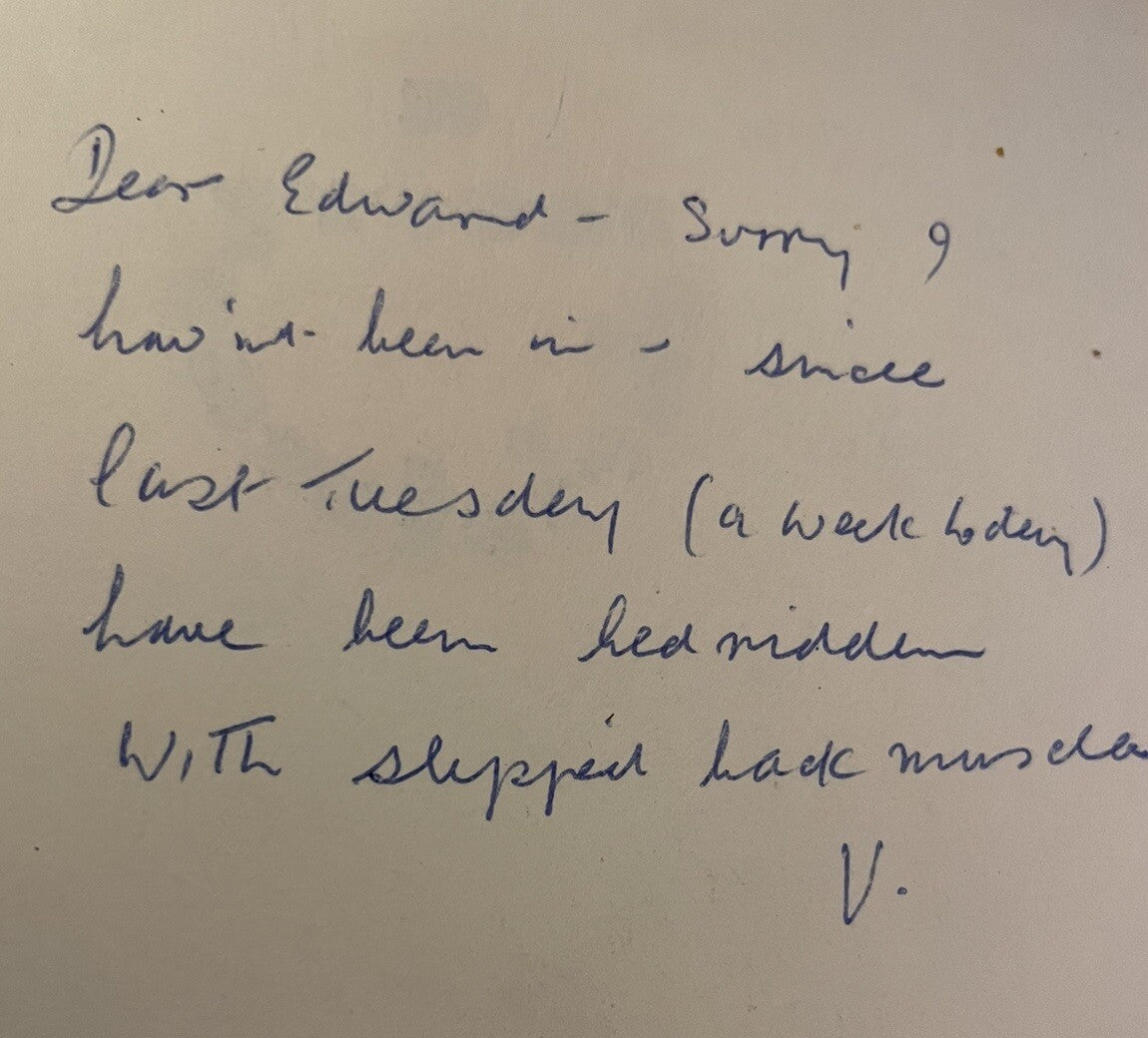 Hugh MacDiarmid (C M Grieve) & Valda Christmas Card to John Updike Booksellers