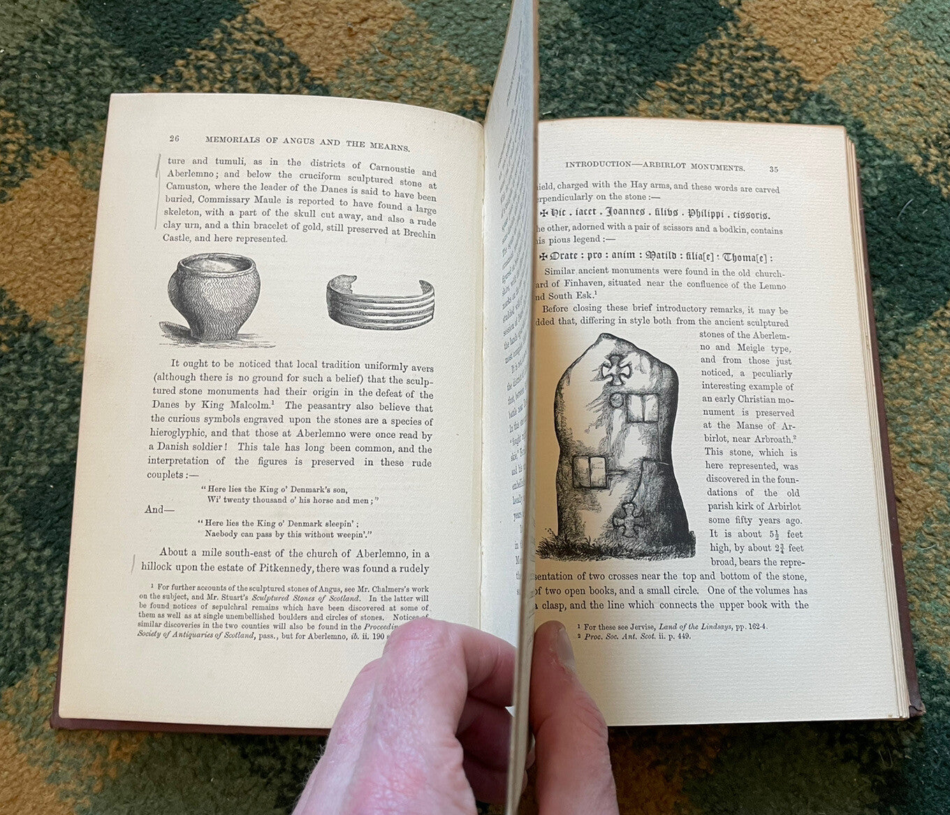 1885 Memorials of Angus and the Mearns : Jervise : Illustrated History Scotland