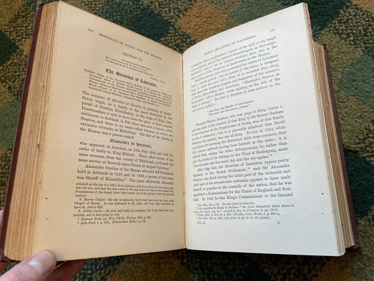 1885 Memorials of Angus and the Mearns : Jervise : Illustrated History Scotland