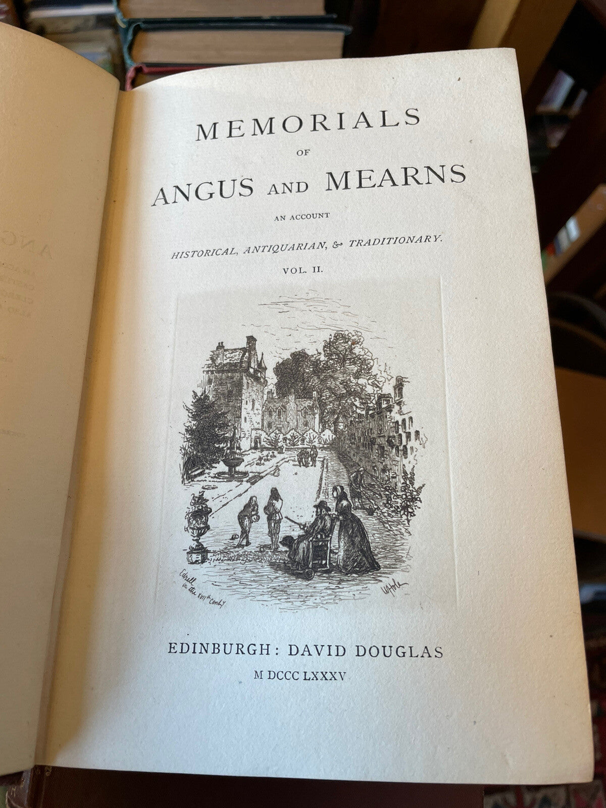 1885 Memorials of Angus and the Mearns : Jervise : Illustrated History Scotland
