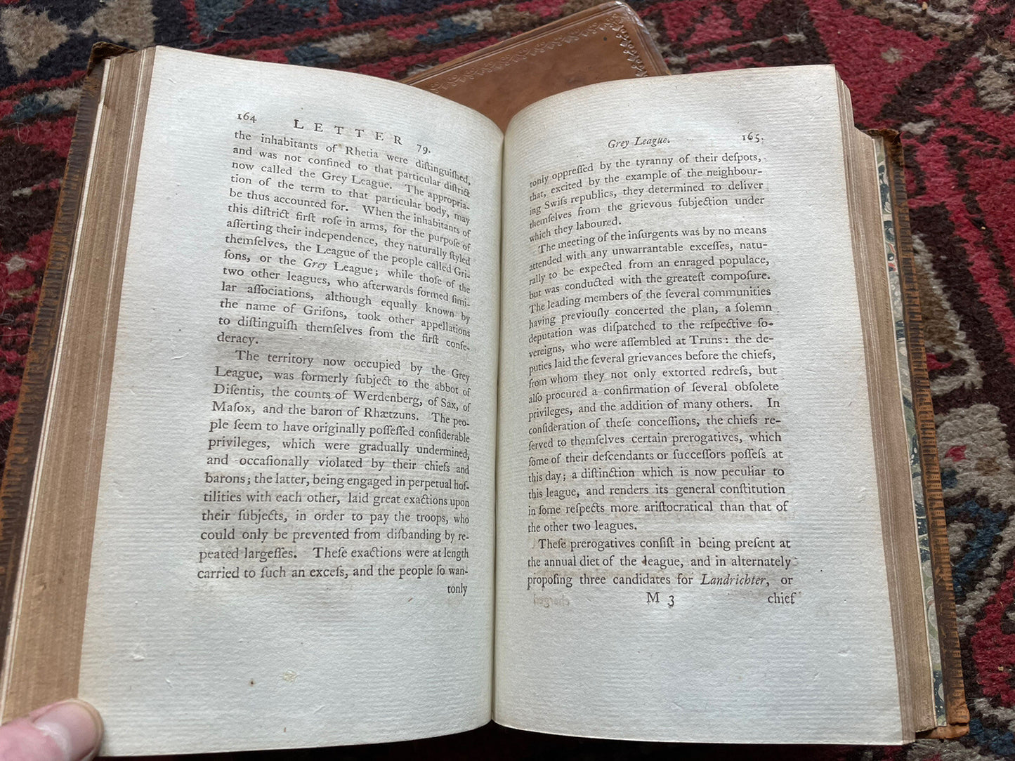 1789 Melmoth's Travels in Switzerland (3 vols) Engraved Mountain Ranges