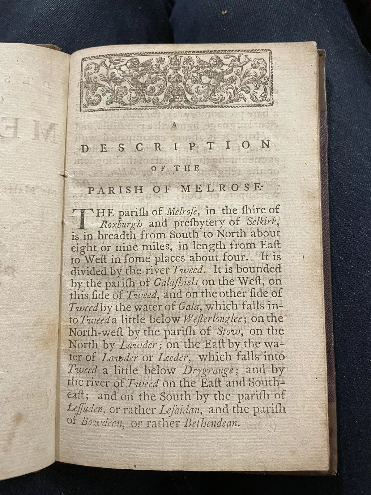1769 Description of the Parish of Melrose : Scotland : Scottish Borders