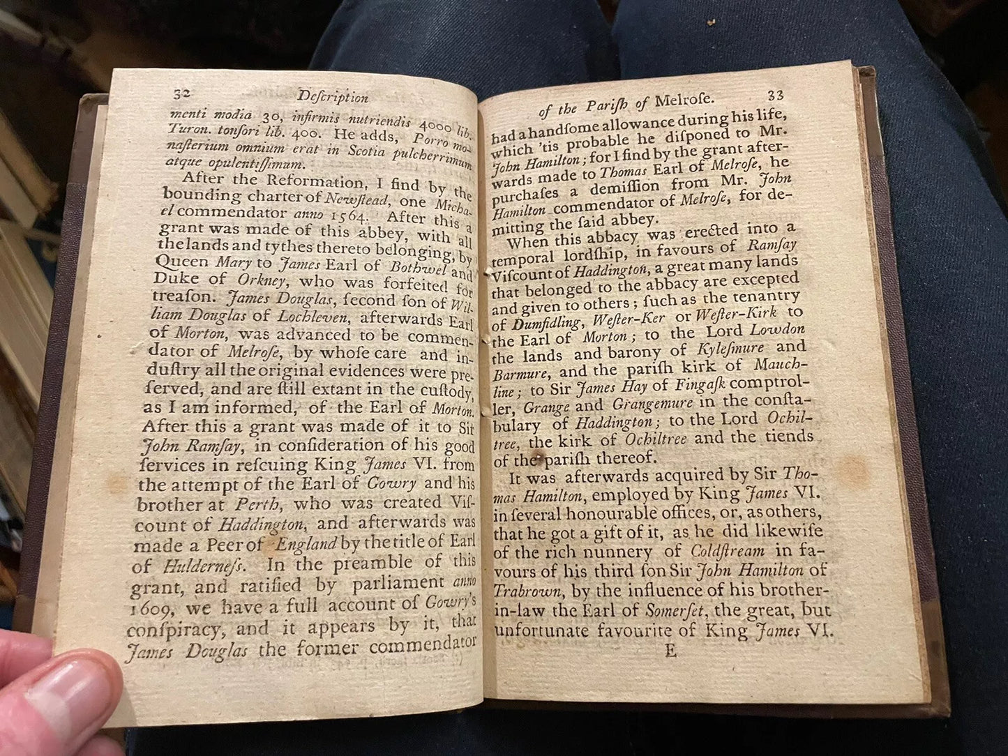 1769 Description of the Parish of Melrose : Scotland : Scottish Borders