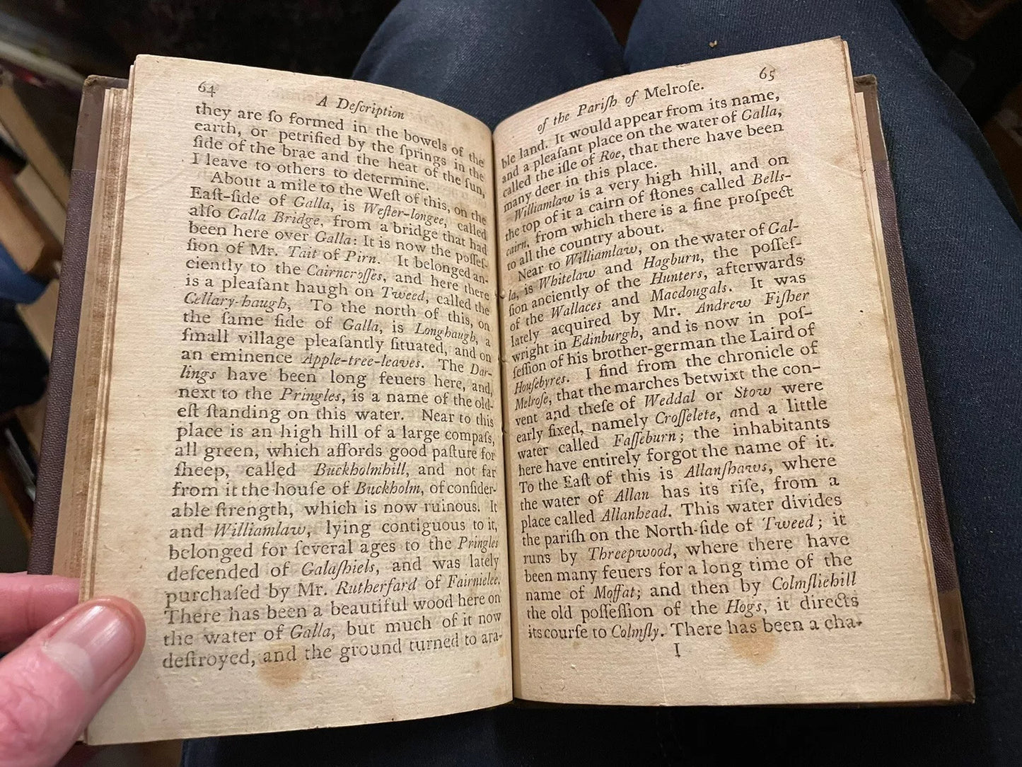 1769 Description of the Parish of Melrose : Scotland : Scottish Borders