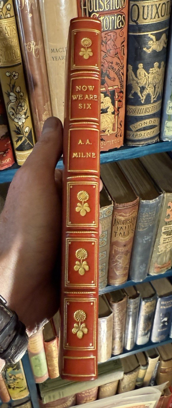 A A Milne : Now We Are Six : 1st/1st : Fine Binding (Baynun Riviere) 1927