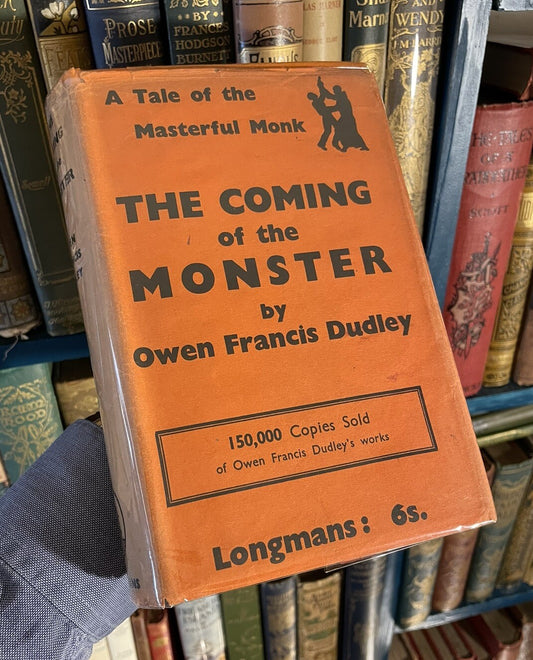 1936 The Coming of the Monster : Owen Francis Dudley : Detective Novel in DJ