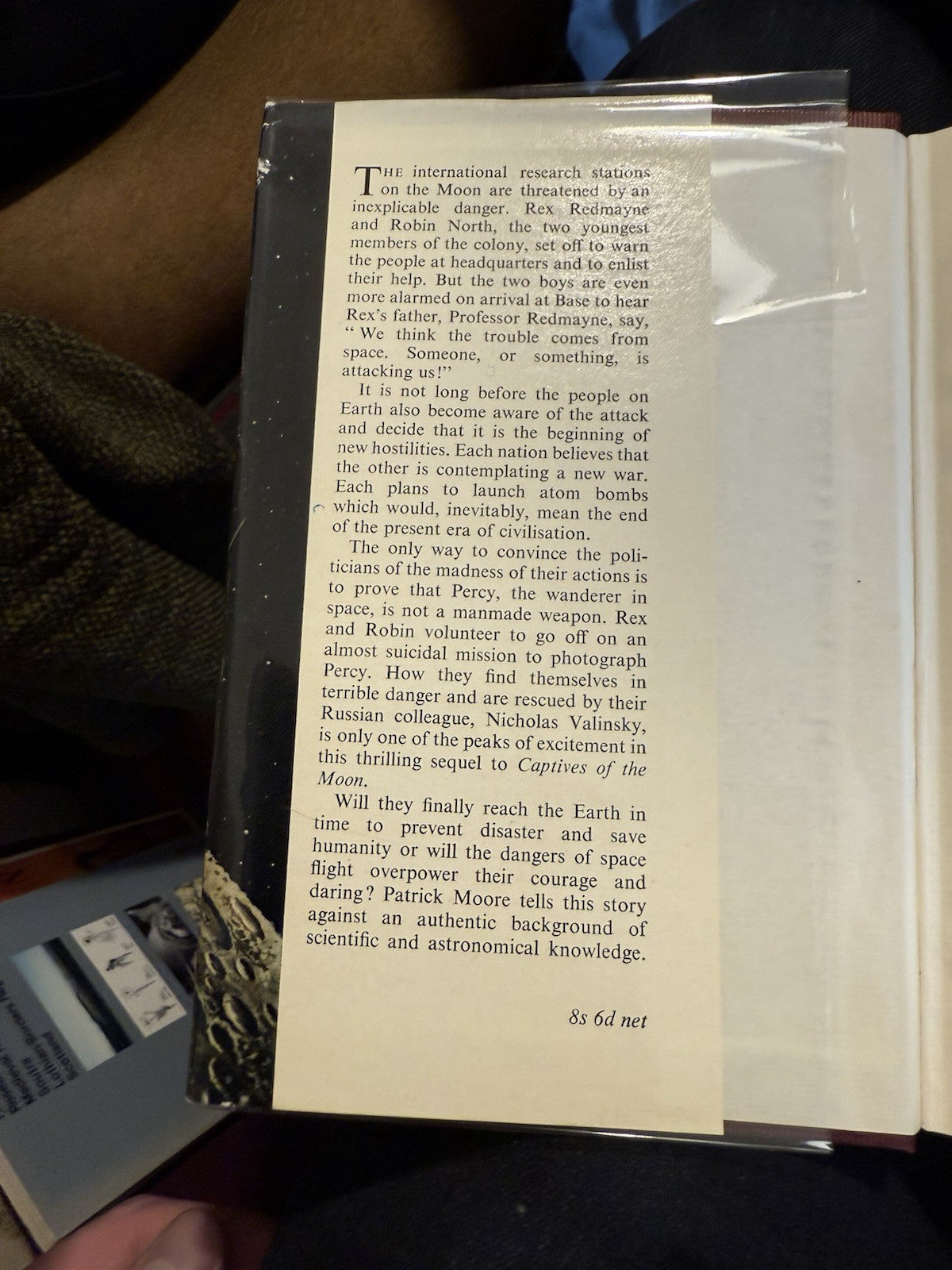 1961 Patrick Moore : Wanderer in Space : 1st Edition : Science Fiction