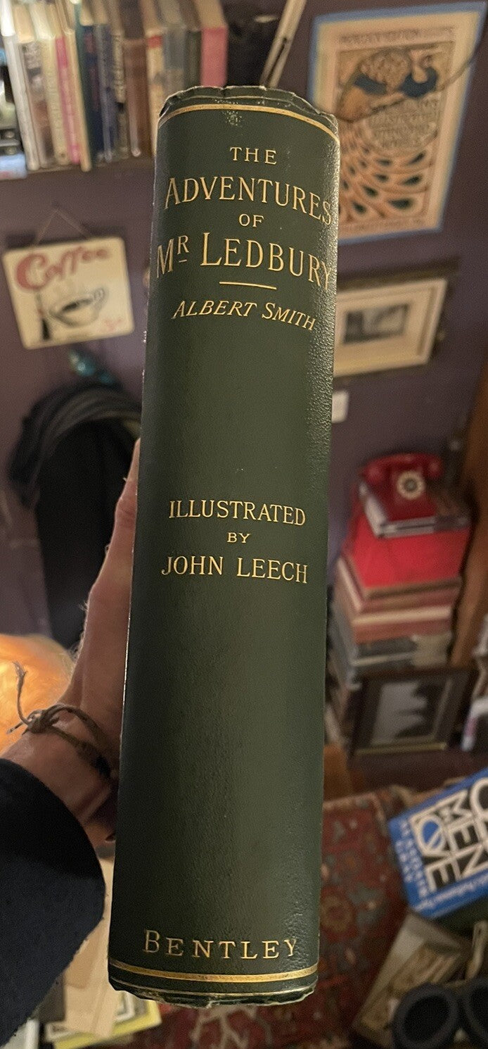 1886 Smith's Adventures of Mr. Ledbury : John Leech : Edwin A Dawes : Magician