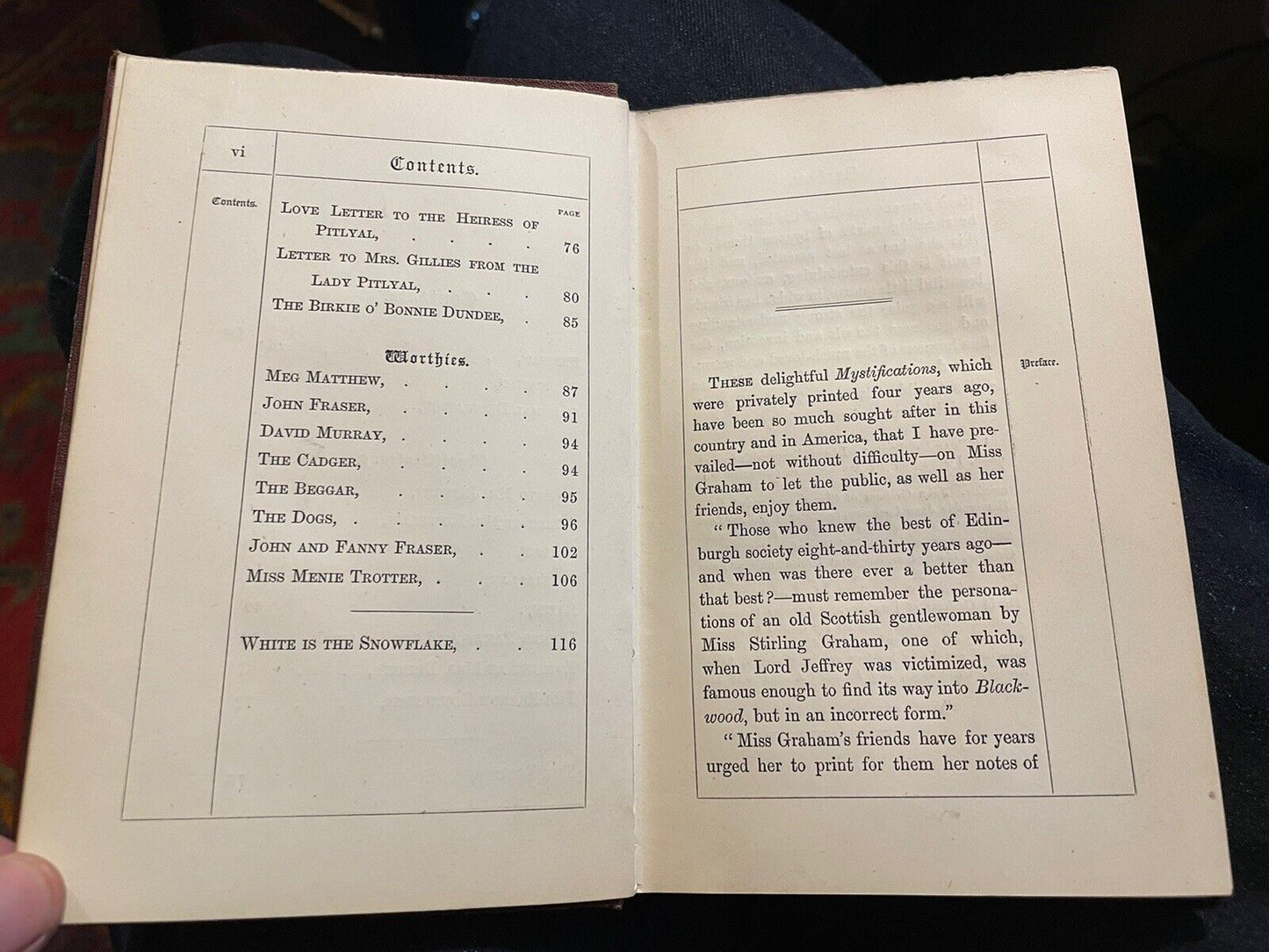 Mystifications : Clementina Stirling Graham : Fourth Edition, Edinburgh 1869