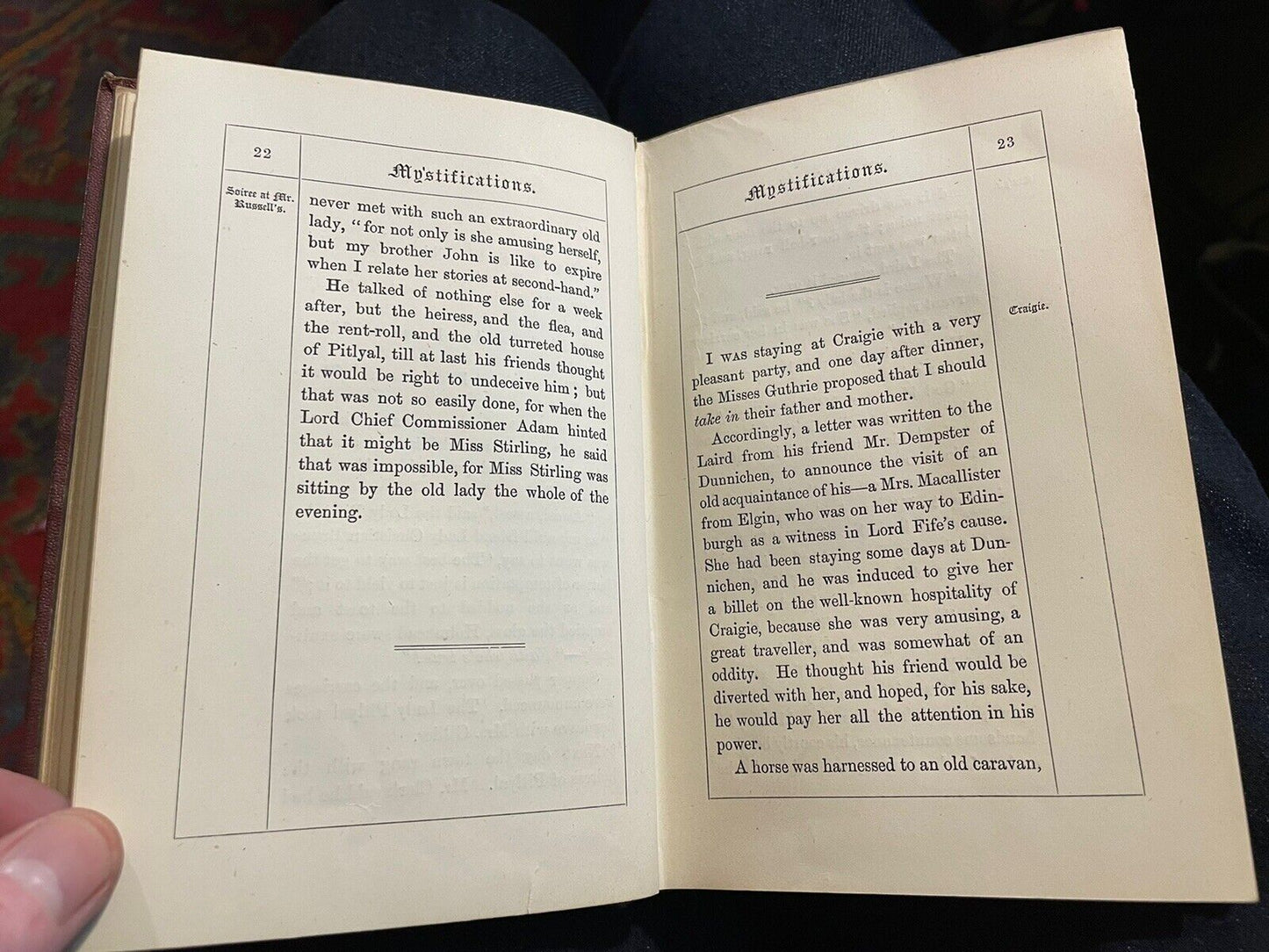 Mystifications : Clementina Stirling Graham : Fourth Edition, Edinburgh 1869