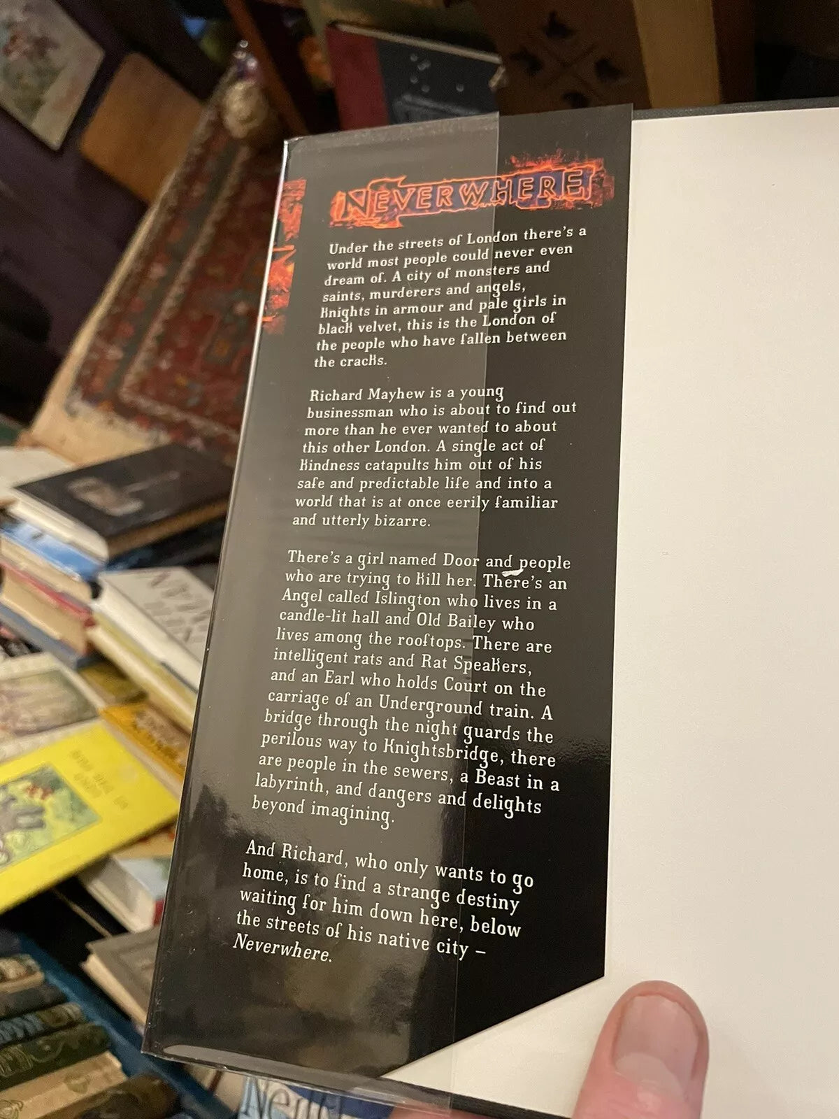 Neil Gaiman : Neverwhere : 1st/1st UK Edition : Hardback in Dust Jacket 1996